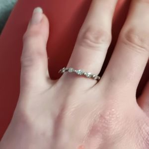 Little gem silver ring